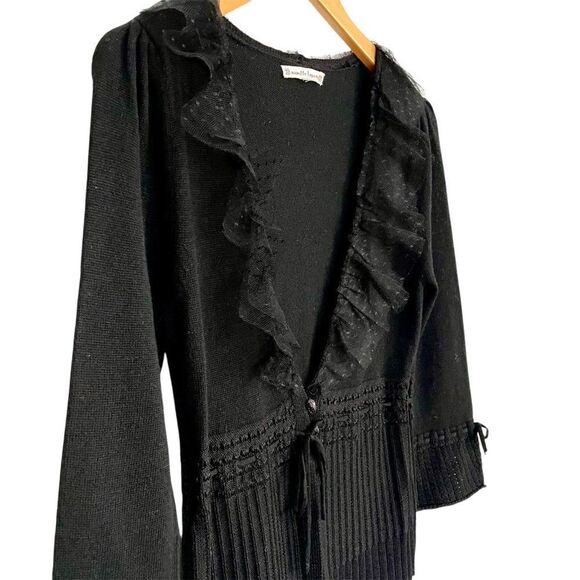 Nanette Lepore Black Lace Cardigan - Picture 6 of 12